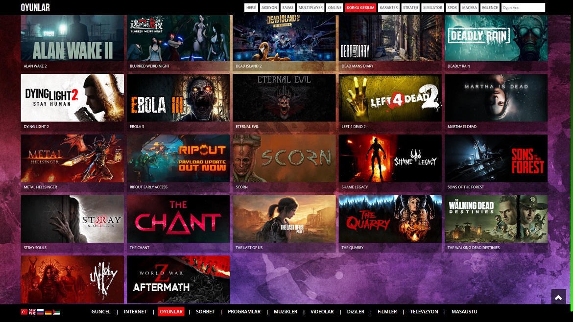 Korku Gerilim Oyunları